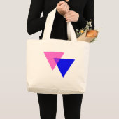 Biangles Biseksuele Pride Grote Tote Bag (Voorkant (product))