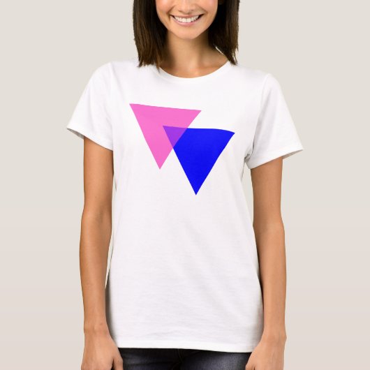 Biangles Biseksuele Pride T-shirt (Voorkant)