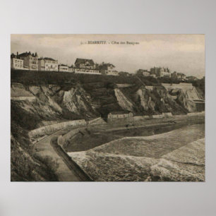 Biarritz Côte des Basque Frankrijk Poster