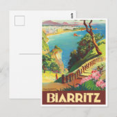 Biarritz France vintage Briefkaart (Voorkant / Achterkant)
