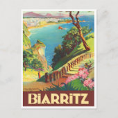 Biarritz France vintage Briefkaart (Voorkant)