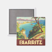 Biarritz France vintage Magneet (Voorkant / Achterkant)