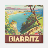 Biarritz France vintage Magneet (Voorkant)