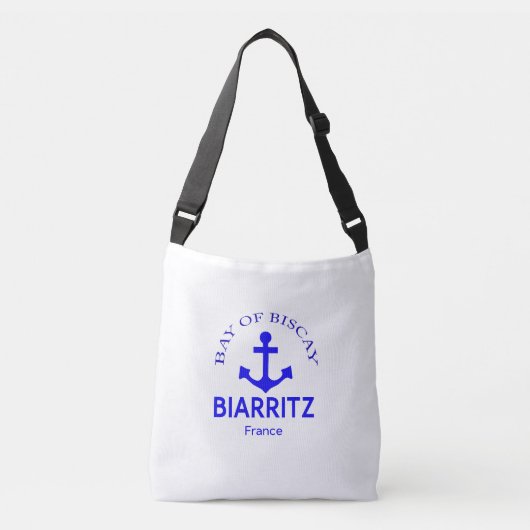 Biarritz Frankrijk Coastal Chic Canvas tas (Voorkant)