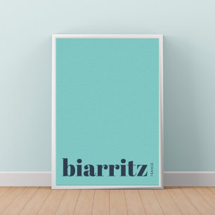 Biarritz Frankrijk moderne stad Poster