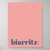Biarritz Frankrijk moderne stad Poster (Voorkant)
