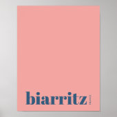 Biarritz Frankrijk moderne stad Poster (Voorkant)