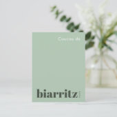 Biarritz Frankrijk moderne vakantie Briefkaart (Staand voorkant)