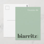 Biarritz Frankrijk moderne vakantie Briefkaart (Voorkant / Achterkant)