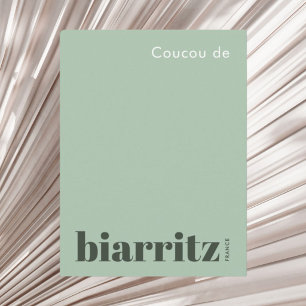 Biarritz Frankrijk moderne vakantie Briefkaart