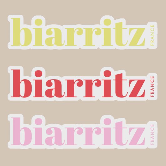 Biarritz Frankrijk moderne vakantie Sticker