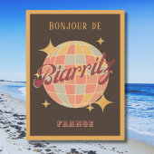 Biarritz Frankrijk Retro  Partij Briefkaart