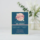 Biarritz Frankrijk strand plage party Uitnodiging (Staand voorkant)