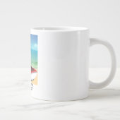 Biarritz Frankrijk Strand reisposter Grote Koffiekop (Rechts)
