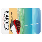 Biarritz Frankrijk Strand reisposter Magneet (Horizontaal)