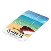 Biarritz Frankrijk strand reisposter Magneet (Linkerzijde)