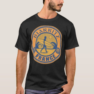 Biarritz Frankrijk surfen T-shirt