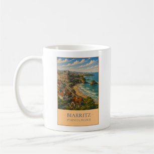 Biarritz, Frankrijk – Vintage Reis Mok