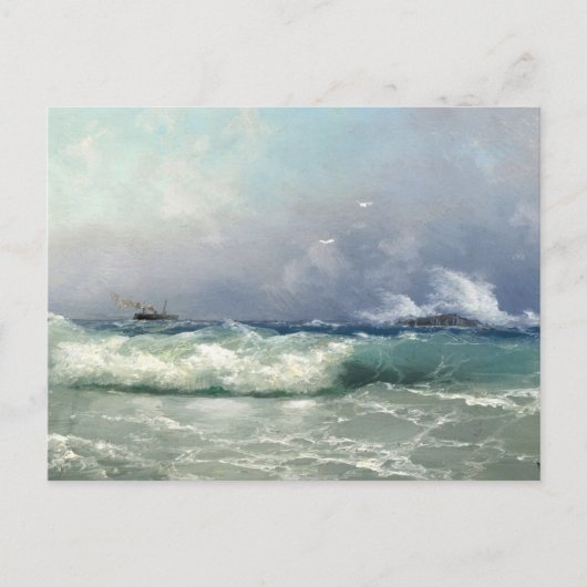 Biarritz, Ivan Konstantinovich Aivazovsky Briefkaart (Voorkant)