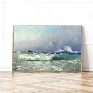 Biarritz, Ivan Konstantinovich Aivazovsky Poster