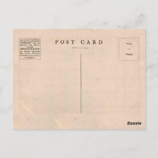 Biarritz Le casino Municipal replica 1917 Briefkaart (Achterkant)