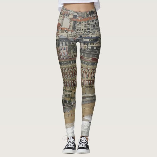 Biarritz strand, Belle Époque architectuur. Leggings (Voorkant)