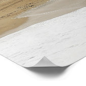 Biarritz strand, Belle Époque architectuur. Poster (Hoek)