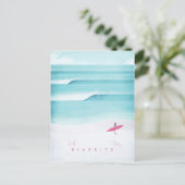 Biarritz Vintage Travel Poster - Art Briefkaart (Staand voorkant)