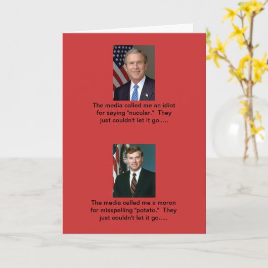 Bias media?  Naaa!!! Kaart (Gele Bloem)