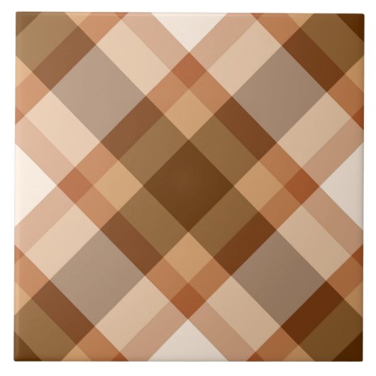 Bias Play, Brown, Beige en Copper, middeleeuwen Tegeltje (Voorkant)