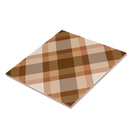 Bias Play, Brown, Beige en Copper, middeleeuwen Tegeltje (Zijkant)