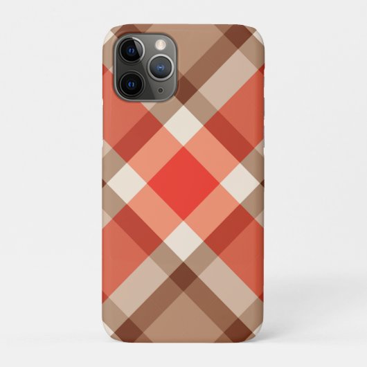 Bias Play, Coral Oranje, Brown & Tan Case-Mate iPhone Case (Achterkant)