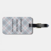 Bias Pset Blue-Red Stripe Bagagelabel (Achterkant horizontaal)