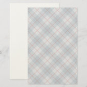 Bias Pset Blue-Red Stripe Briefpapier (Voorkant / Achterkant)