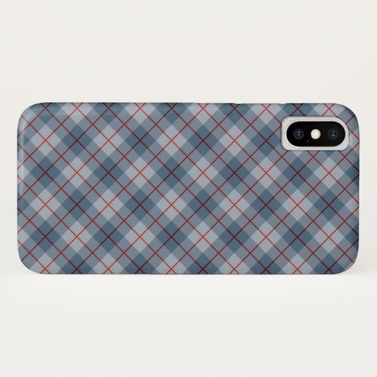 Bias Pset Blue-Red Stripe Case-Mate iPhone Case (Achterkant (horizontaal))
