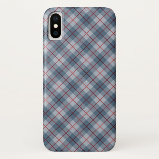 Bias Pset Blue-Red Stripe Case-Mate iPhone Case (Achterkant)