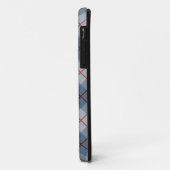 Bias Pset Blue-Red Stripe Case-Mate iPhone Case (Achterkant/links)