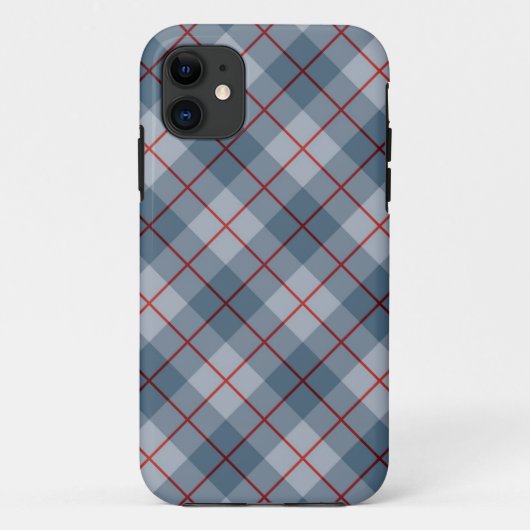 Bias Pset Blue-Red Stripe Case-Mate iPhone Case (Achterkant)