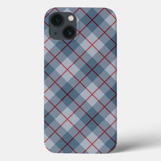Bias Pset Blue-Red Stripe Case-Mate iPhone Case (Achterkant)