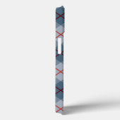 Bias Pset Blue-Red Stripe Case-Mate iPhone Case (Achterkant / Rechts)