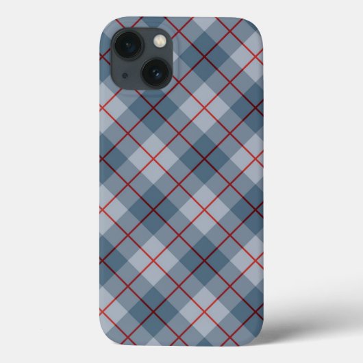 Bias Pset Blue-Red Stripe Case-Mate iPhone Case (Achterkant)