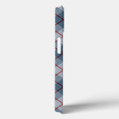 Bias Pset Blue-Red Stripe Case-Mate iPhone Case (Achterkant / Rechts)