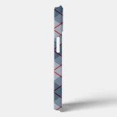Bias Pset Blue-Red Stripe Case-Mate iPhone Case (Achterkant / Rechts)