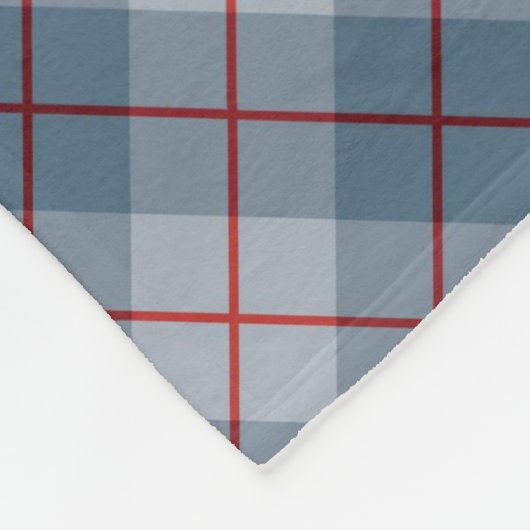 Bias Pset Blue-Red Stripe Fleece Deken (Hoek)