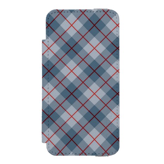 Bias Pset Blue-Red Stripe Incipio iPhone Portemonnee Hoesje (Voorkant Agenda)