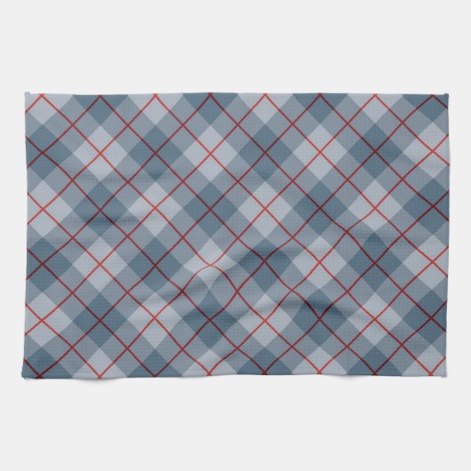 Bias Pset Blue-Red Stripe Theedoek (Horizontaal)