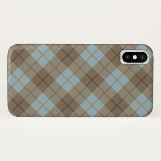 Bias Pset in Blue en Brown Case-Mate iPhone Case (Achterkant (horizontaal))