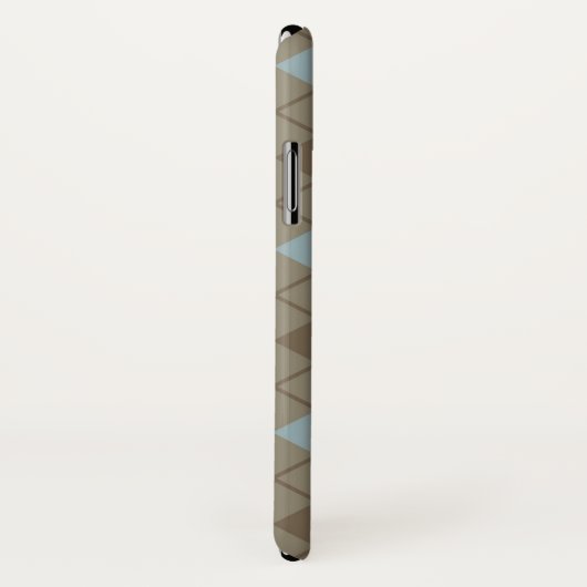 Bias Pset in Blue en Brown Case-Mate iPhone Case (Achterkant / rechts)