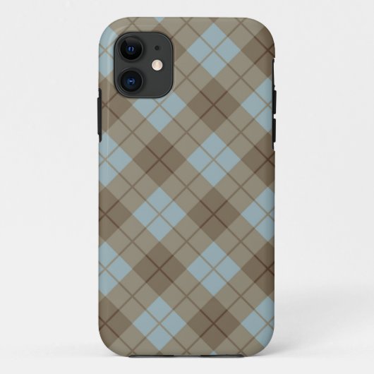Bias Pset in Blue en Brown Case-Mate iPhone Case (Achterkant)