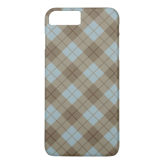 Bias Pset in Blue en Brown Case-Mate iPhone Case (Achterkant)